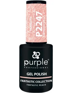 PURPLE GEL POLISH COLOR FANTASTIC PEACH 10ML