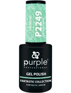 PURPLE GEL POLISH COLOR FANTASTIC GREEN 10ML