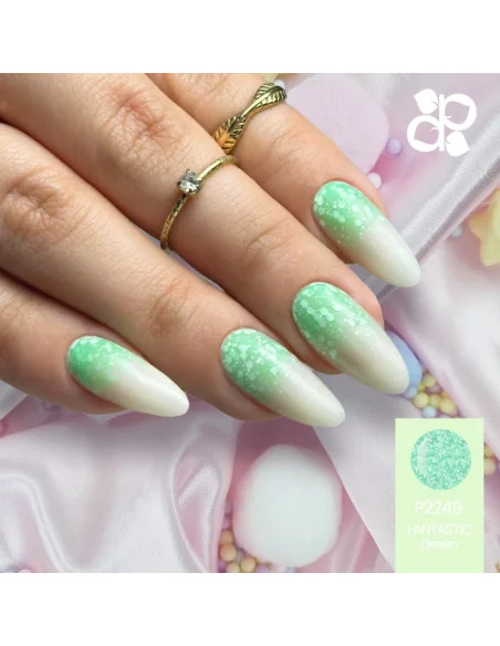 PURPLE GEL POLISH COLOR FANTASTIC GREEN 10ML