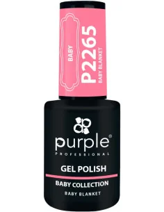PURPLE GEL POLISH COLOR BABY BLANKET 10ML