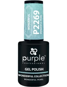PURPLE GEL POLISH COLOR WONDERFUL PEARL 10ML