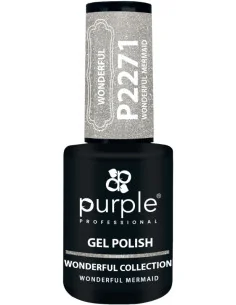 PURPLE GEL POLISH COLOR WONDERFUL MERMAID 10ML