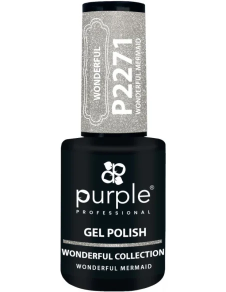 PURPLE GEL POLISH COLOR WONDERFUL MERMAID 10ML