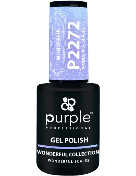 PURPLE GEL POLISH COLOR WONDERFUL SCALES 10ML