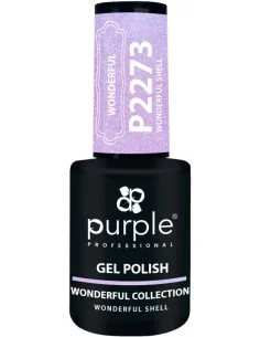 PURPLE GEL POLISH COLOR WONDERFUL SHELL 10ML