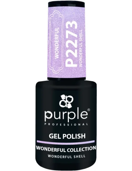 PURPLE GEL POLISH COLOR WONDERFUL SHELL 10ML
