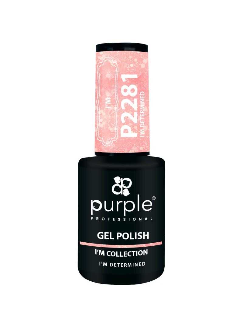 PURPLE GEL POLISH COLOR I'M DETERMINED 10ML|Mathiss