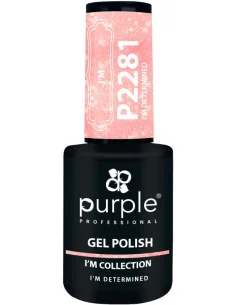 PURPLE GEL POLISH COLOR I'M DETERMINED 10ML