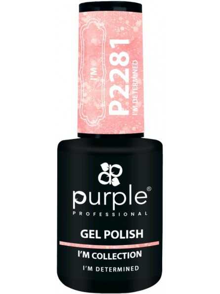 PURPLE GEL POLISH COLOR I'M DETERMINED 10ML|Mathiss