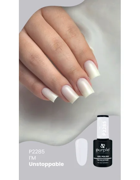 PURPLE GEL POLISH COLOR I'M UNSTOPPABLE 10ML