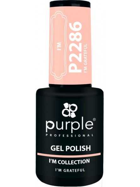 PURPLE GEL POLISH COLOR I'M GRATEFUL 10ML|Mathiss