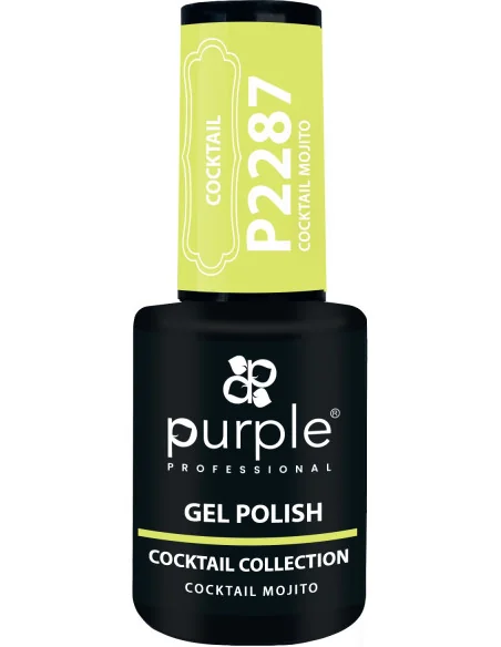 PURPLE GEL POLISH COLOR COCKTAIL MOJITO 10ML