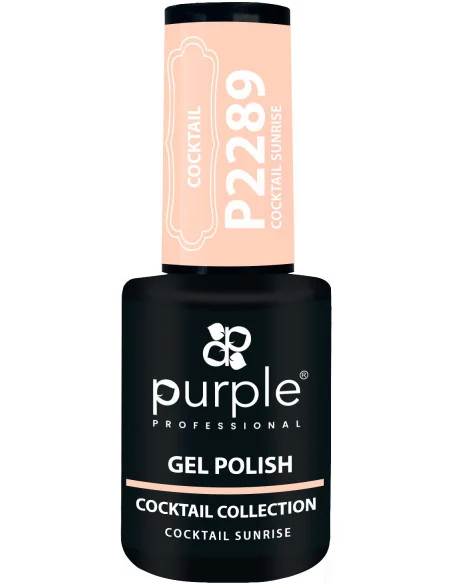PURPLE GEL POLISH COLOR COCKTAIL SUNRISE 10ML