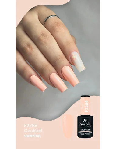 PURPLE GEL POLISH COLOR COCKTAIL SUNRISE 10ML