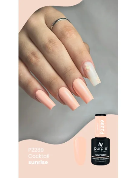 PURPLE GEL POLISH COLOR COCKTAIL SUNRISE 10ML