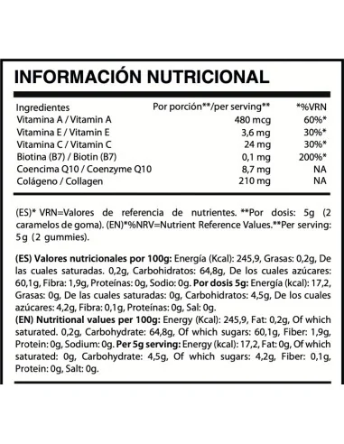 Chic&love Radiant Skin Vitamins 60 Gominolas | Mathiss Ibiza