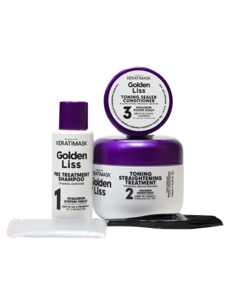 Keratimask Kit Golden Liss Alisado sin Formol Cabellos