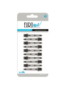 EUROSTIL PINZAS INOX MEDIANAS 5,5CM CARTON 10UDS