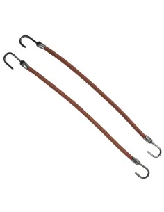 EUROSTIL GOMAS CON GANCHO MARRON CARTON 12UDS