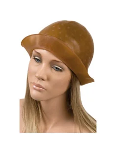 EUROSTIL GORRO DE MECHEAS CAUCHO MARRON