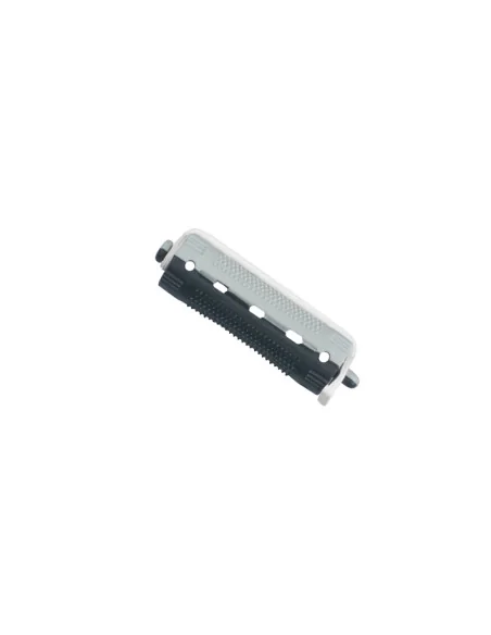 EUROSTIL BIGUDI PLASTICO CORTO NEGRO-GRIS ( BOLSA 12 UDS.)