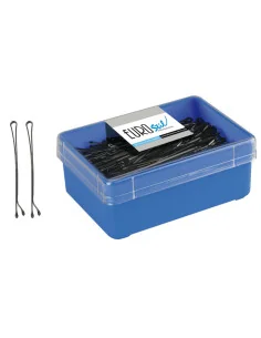 EUROSTIL CLIPS LISOS 6CM NEGROS CAJA 200UDS