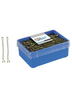 EUROSTIL CLIPS LISOS 7CM BRONCE CAJA 150UDS