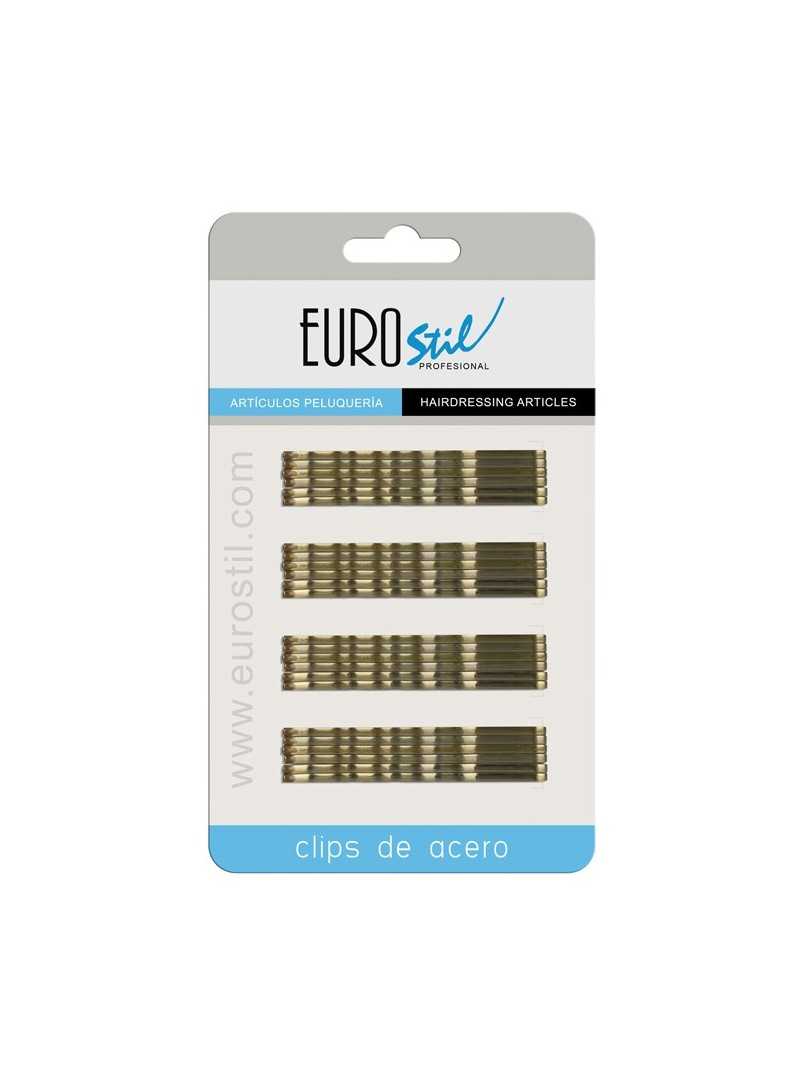 EUROSTIL CLIPS ONDULADOS 7CM BRONCE CATON 24UDS|Mathiss