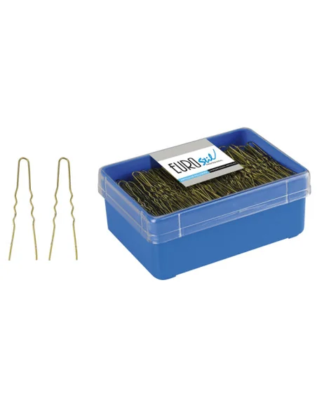 EUROSTIL HORQUILLAS ONDULADA 5,5CM BRONCE CAJA 400UDS