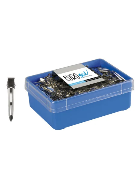 EUROSTIL PINZAS INOX MEDIANAS 5,6CM CAJA 120UDS