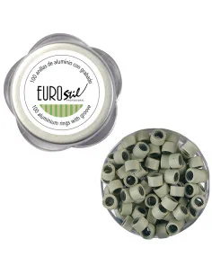 EUROSTIL BOTE 100 ANILLAS RUBIO PLATINO EXTENSIONES