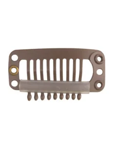 EUROSTIL CLIPS EXTENSIONES 3,2CM MARRONES BOLSA 4UDS