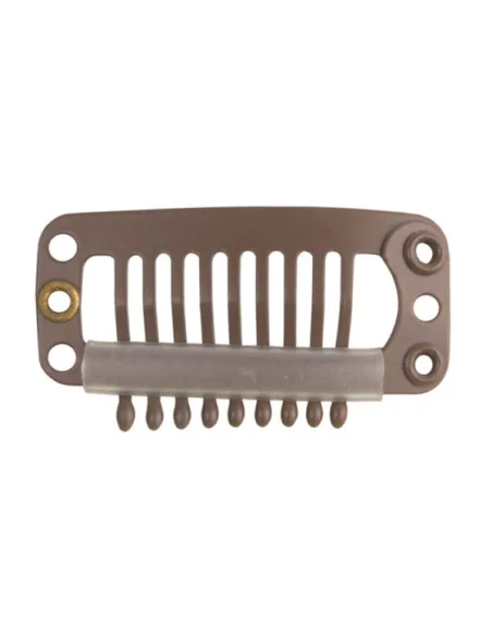 EUROSTIL CLIPS EXTENSIONES 3,2CM MARRONES BOLSA 4UDS