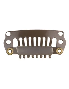 EUROSTIL CLIPS EXTENSIONES 2,8CM MARRONES BOLSA 4UDS