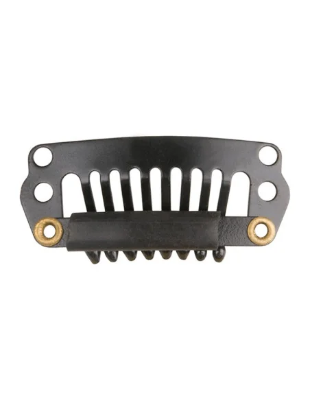 EUROSTIL CLIPS EXTENSIONES 2,8CM NEGROS BOLSA 4UDS