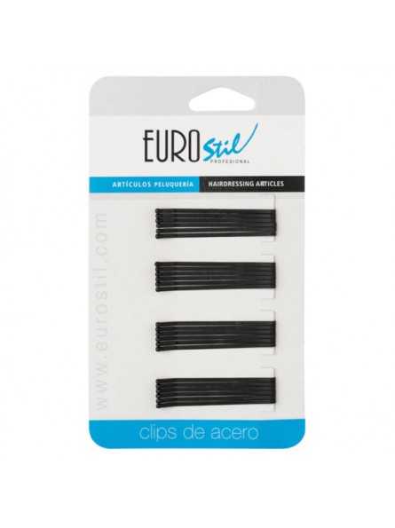 EUROSTIL CLIPS LISOS 5CM NEGRO MATE ANTID CARTON 12UDS|Mathiss