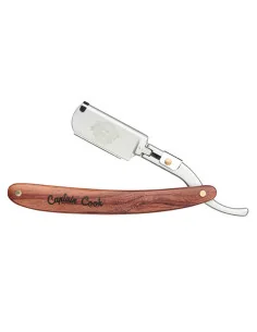 CAPTAIN COOK NAVAJA AFEITAR MANGO DE MADERA