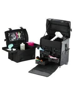 EUROSTIL MALETA DOBLE NYLON NEGRO