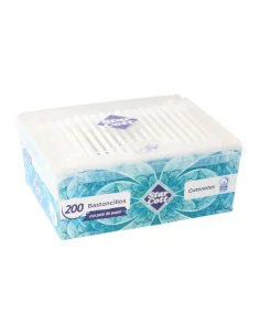POLLIE BASTONCILLOS DE ALGODON CAJA 200UDS