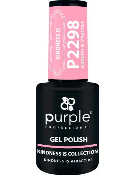 PURPLE GEL POLISH COLOR KINDNESS IS ATRACTIVE 10ML