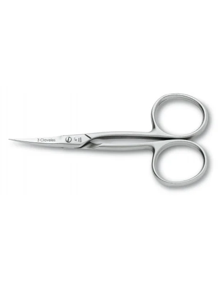 3 CLAVELES TIJERA CUTICULA 4'' INOX