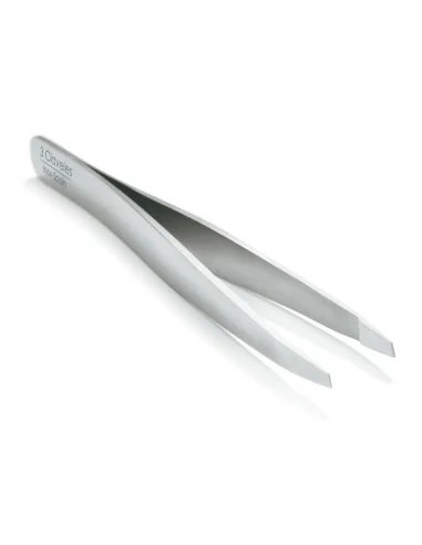 3 CLAVELES PINZA DEPILAR ESTRECHA SESGADA 105MM INOX
