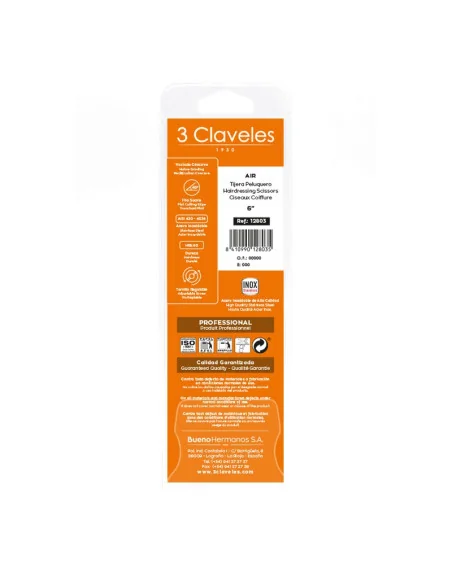 3 CLAVELES TIJERA AIR 6" (CORTE)