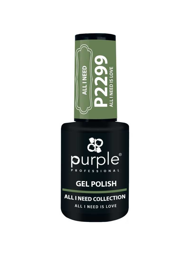 PURPLE GEL POLISH COLOR ALL I NEED IS LOVE 10ML|Mathiss