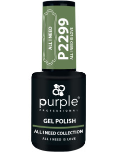 PURPLE GEL POLISH COLOR ALL I NEED IS LOVE 10ML