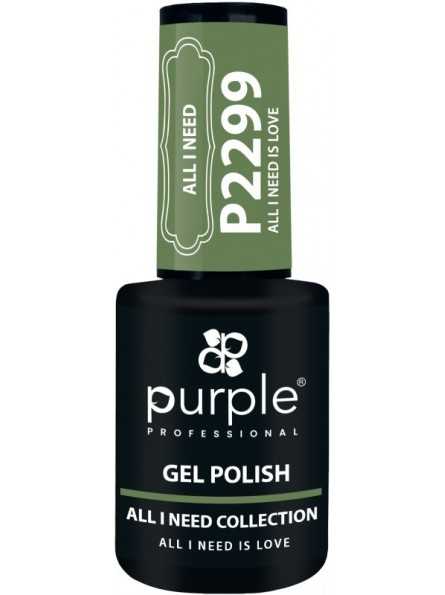 PURPLE GEL POLISH COLOR ALL I NEED IS LOVE 10ML|Mathiss