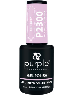 PURPLE GEL POLISH COLOR ALL I NEED IS GRATITUDE 10ML