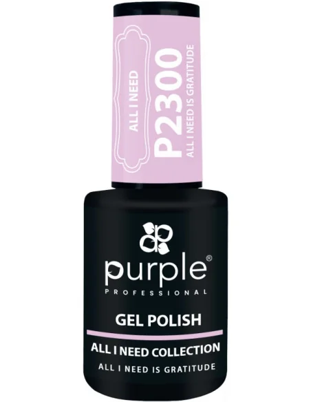 PURPLE GEL POLISH COLOR ALL I NEED IS GRATITUDE 10ML