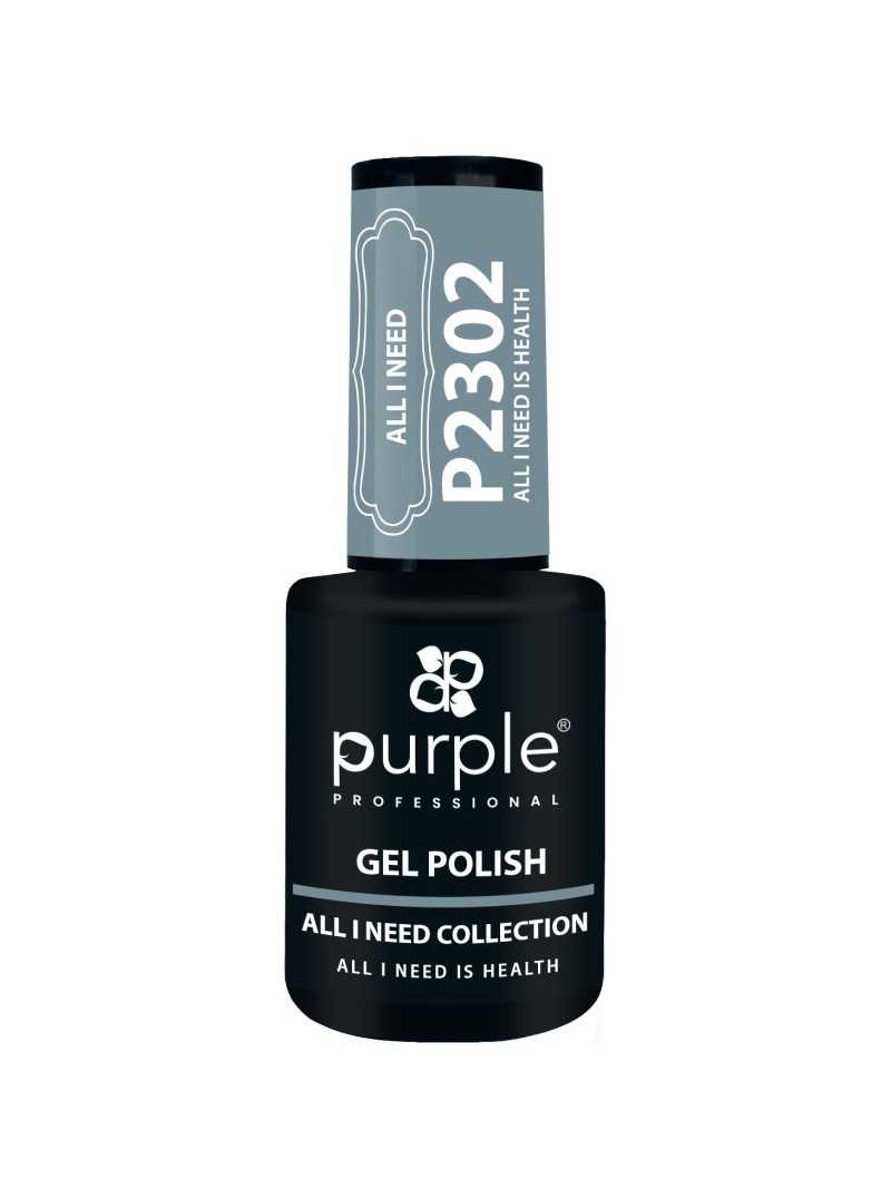 PURPLE GEL POLISH COLOR ALL I NEED IS HEALTH 10ML|Mathiss