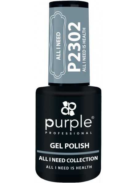 PURPLE GEL POLISH COLOR ALL I NEED IS HEALTH 10ML|Mathiss